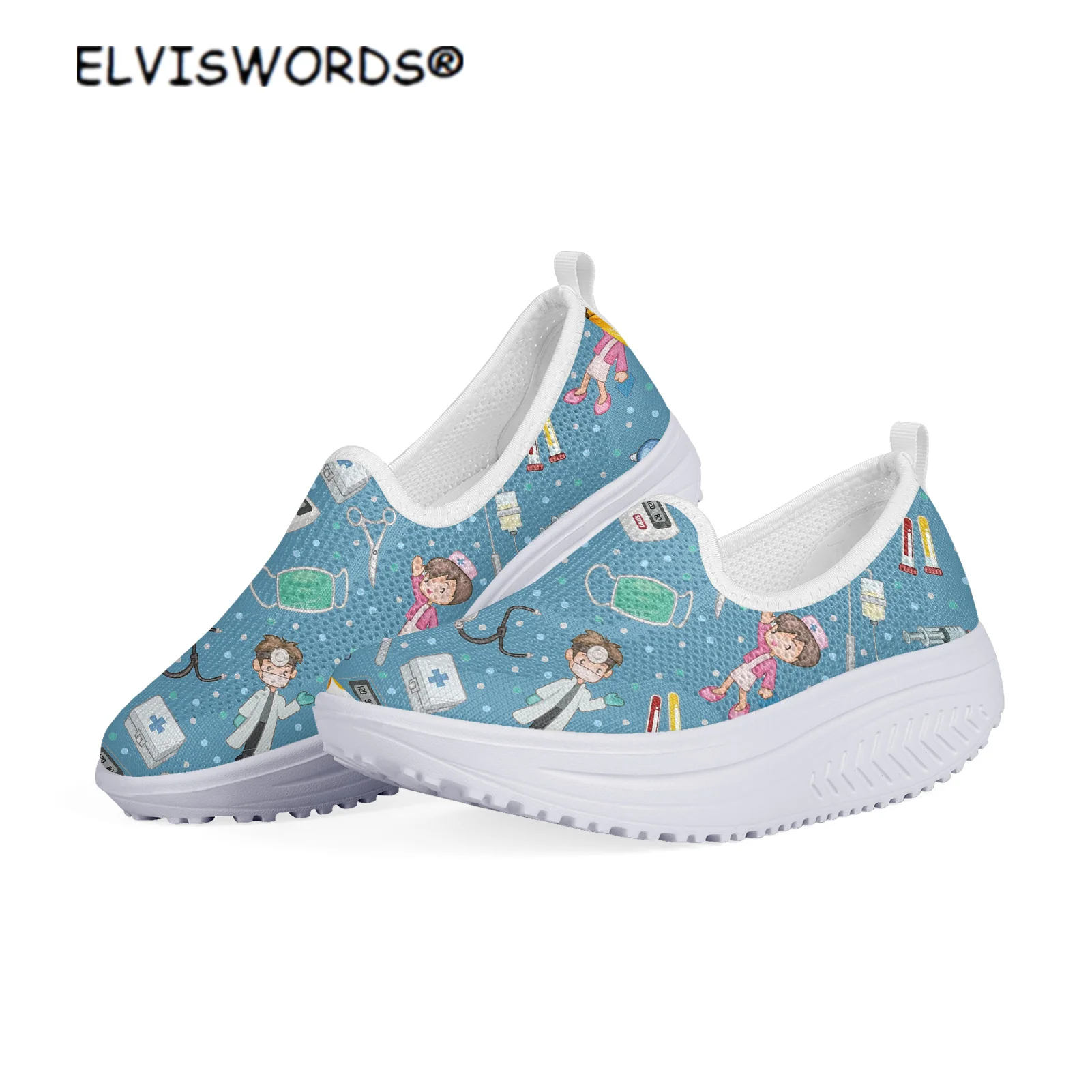 ELVISWORDS Fashion Dcotor Pattern Non-slip Walking Shoes for Women Ladies Casual Mesh Swing Shoes Female Slip on Sneakers Flats
ELVISWORDS Fashion Dcotor Pattern Non-slip Walking Shoes for Women Ladies Casual Mesh Swing Shoes Female Slip on Sneakers Flats
