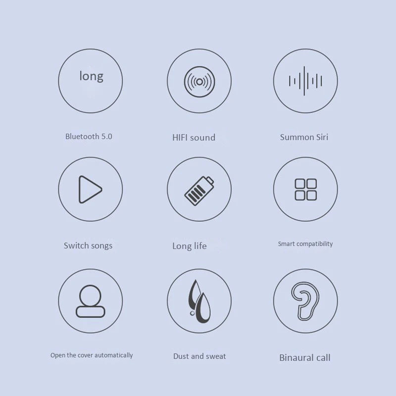 Bluetooth 5.0 Sport Running Earphone Wireless Bluetooth Business HD Call Wireless 3D Stereo Earphones Earbuds
Bluetooth 5.0 Sport Running Earphone Wireless Bluetooth Business HD Call Wireless 3D Stereo Earphones Earbuds