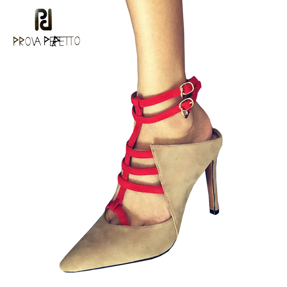 Prova Perfetto сексуальные женские туфли на высоком каблуке с острым носком и пряжкой из натуральной кожи, разноцветные вечерние туфли с ремешком ...
Prova Perfetto сексуальные женские туфли на высоком каблуке с острым носком и пряжкой из натуральной кожи, разноцветные вечерние туфли с ремешком ...