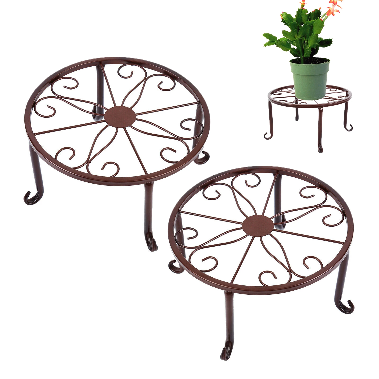 Honhill Nordic Style Iron Plants Flowerpot Stand Display Rack Shelf Holder Indoor Outdoor Yard Pot Green Planter Home Decoration
Honhill Nordic Style Iron Plants Flowerpot Stand Display Rack Shelf Holder Indoor Outdoor Yard Pot Green Planter Home Decoration
