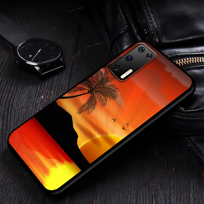 Palm Trees Sunset Silicone Phone Case for Huawei P30 P20 P40 Lite E Pro P Smart Z Plus 2019 P10 P9 Lite Black Cover 
Palm Trees Sunset Silicone Phone Case for Huawei P30 P20 P40 Lite E Pro P Smart Z Plus 2019 P10 P9 Lite Black Cover