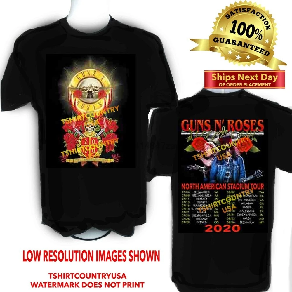 Guns N Roses 2020 Футболка Для турнира на стадион концерт размеры от S до 6X и высокие