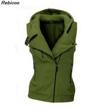 New Solid jacket Womens Fashion Winter Hooded Zip-Up Sleeveless Pockets Cardigans Jacket Causal coat Clothes
New Solid jacket Womens Fashion Winter Hooded Zip-Up Sleeveless Pockets Cardigans Jacket Causal coat Clothes