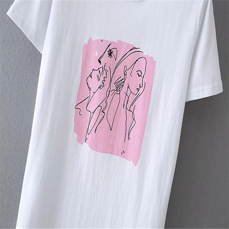 2021 Women Print Cotton T Shirt Short Sleeve O Neck Tees Ladies Casual Tee Shirt Street Wear Top
2021 Women Print Cotton T Shirt Short Sleeve O Neck Tees Ladies Casual Tee Shirt Street Wear Top