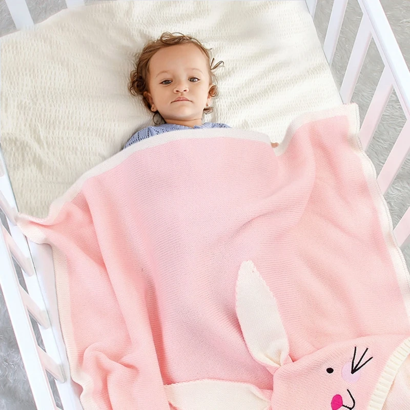 80x80cm Cartoon Rabbit 3D Ear Baby Knitted Sleeping Bag Stroller Blanket Newborns Infant Swaddle Wrap Sleepsack Bedding DXAD 
80x80cm Cartoon Rabbit 3D Ear Baby Knitted Sleeping Bag Stroller Blanket Newborns Infant Swaddle Wrap Sleepsack Bedding DXAD
