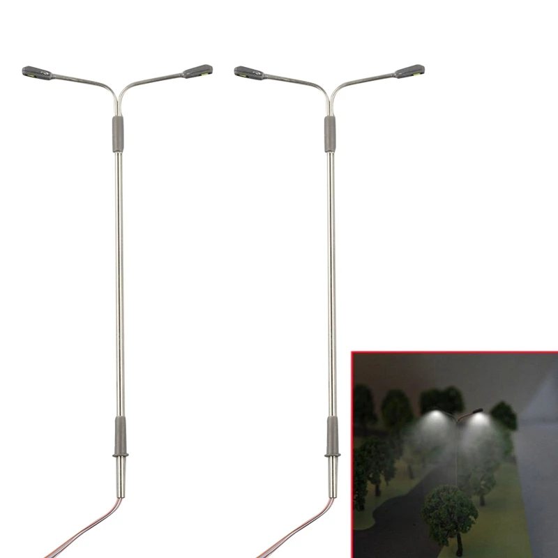 2Led 1:100 Scale Street Light Scenery Mini Lamppost For Sand Table Model Lamp Post For Train Railway Street Scenery Type E
2Led 1:100 Scale Street Light Scenery Mini Lamppost For Sand Table Model Lamp Post For Train Railway Street Scenery Type E