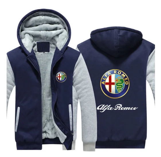 2020 NEW Hoodies men Winter Warm Thicken Letter for Alfa Romeo sweatshirt Pullover coats zipper jackets
2020 NEW Hoodies men Winter Warm Thicken Letter for Alfa Romeo sweatshirt Pullover coats zipper jackets