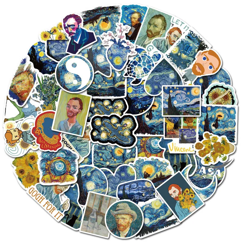 10/30/50PCS retro oil painting art Van Gogh style starry sky art laptop waterproof graffiti sticker decoration wholesale
10/30/50PCS retro oil painting art Van Gogh style starry sky art laptop waterproof graffiti sticker decoration wholesale