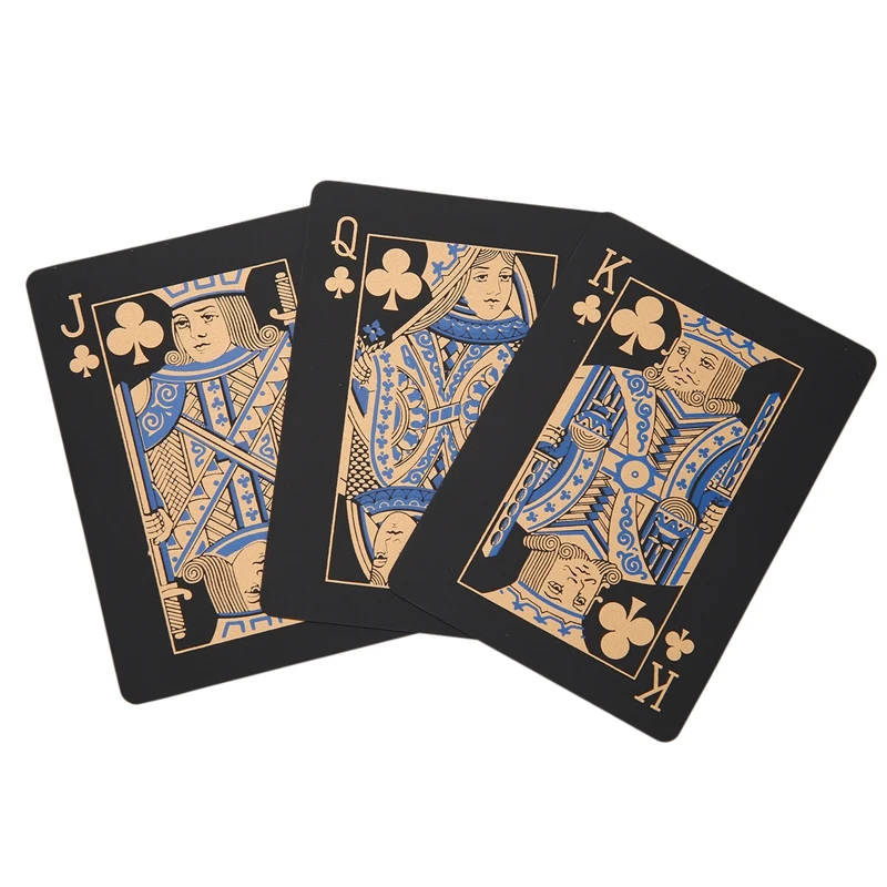 Black Waterproof PVC ic Playing Card Set Durable Poker Board Game Texas ic Box-Packed 54Pcs/Deck
Black Waterproof PVC ic Playing Card Set Durable Poker Board Game Texas ic Box-Packed 54Pcs/Deck