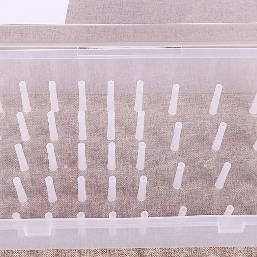 Container Boxes Transparent Plastic Sewing Thread Bobbin Box Jewel Bead Case Machine Holder Holds 42 Storage Organizer
Container Boxes Transparent Plastic Sewing Thread Bobbin Box Jewel Bead Case Machine Holder Holds 42 Storage Organizer