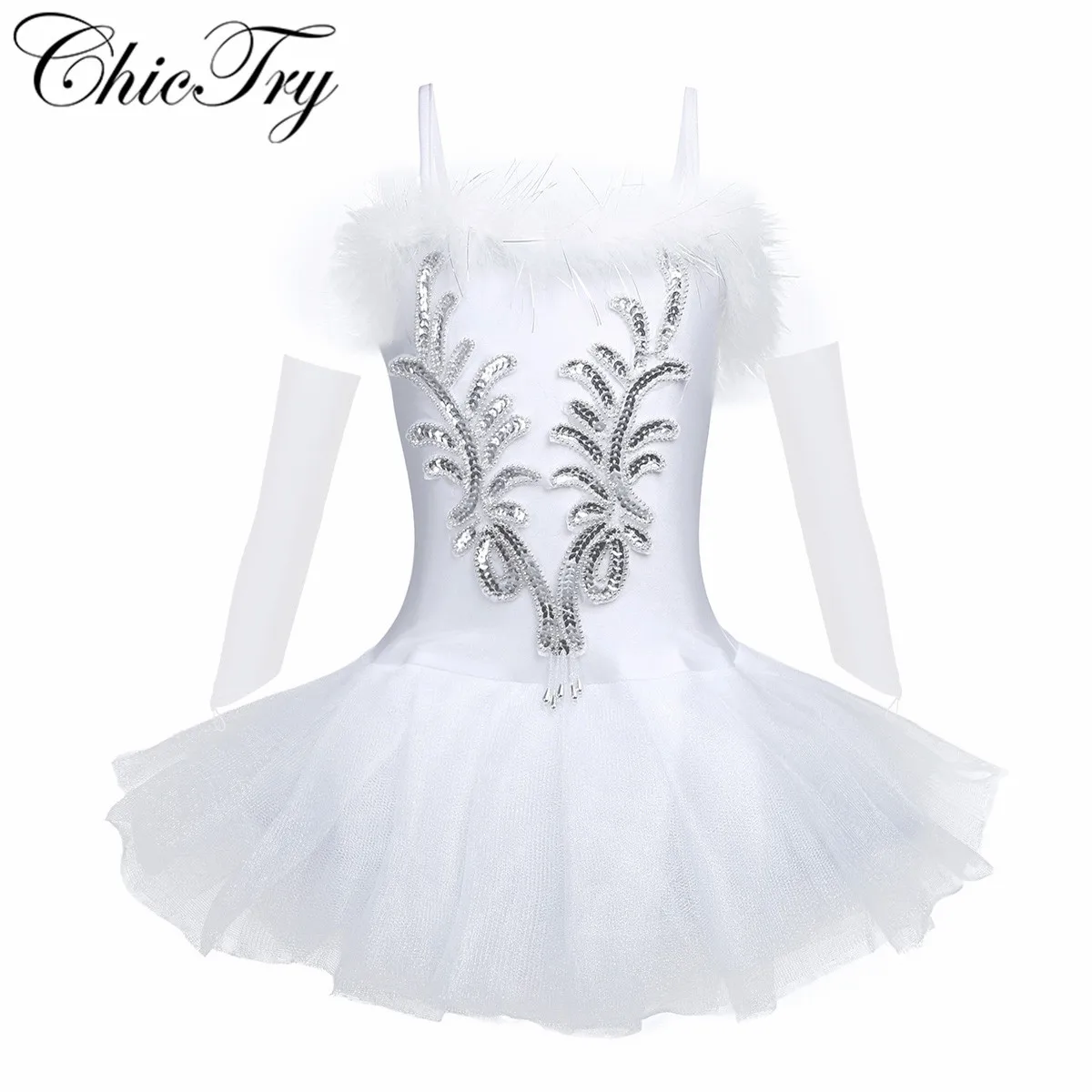 Kids Girls Sequined Beads Ballet Dance Leotard Tutu Ballerina Stage Performance Dancewear Dress with Fingerless Gloves Hair Clip
Kids Girls Sequined Beads Ballet Dance Leotard Tutu Ballerina Stage Performance Dancewear Dress with Fingerless Gloves Hair Clip