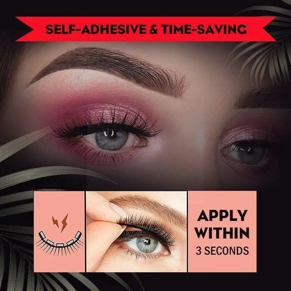 6 Pairs Reusable Self-adhesive Eyelashes Natural Multiple Glue-free Eyelashes Self-adhesive False Reversible Of Pairs X5j0
6 Pairs Reusable Self-adhesive Eyelashes Natural Multiple Glue-free Eyelashes Self-adhesive False Reversible Of Pairs X5j0