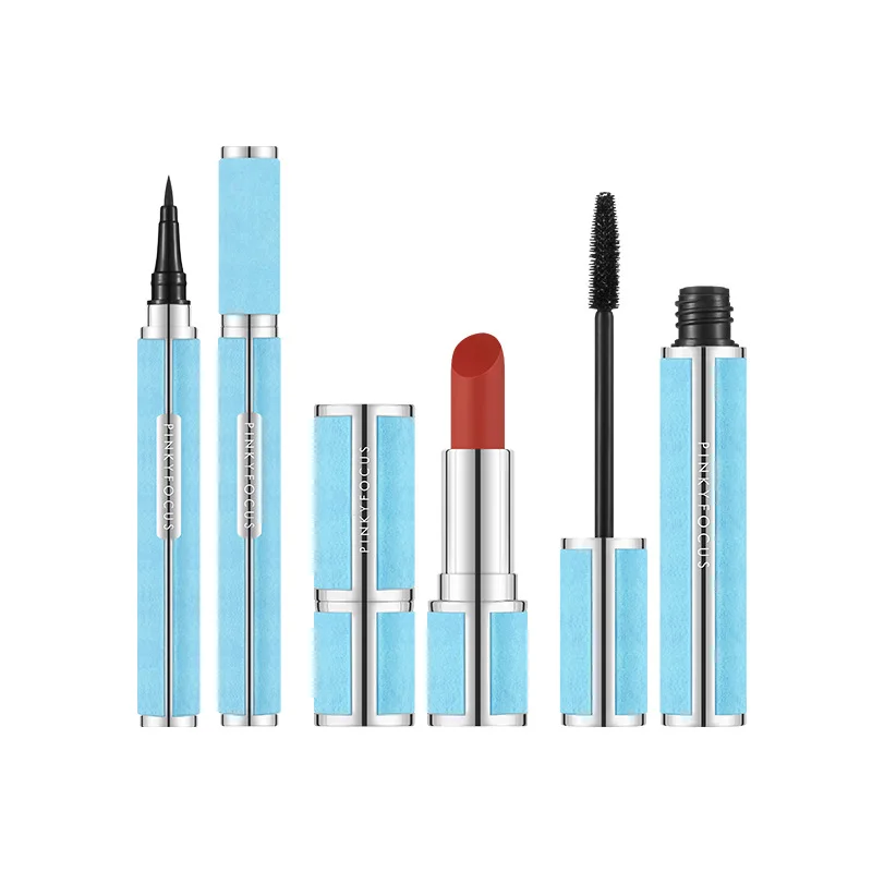 Velvet makeup lipstick eyeliner mascara three-piece waterproof natural not smudge
Velvet makeup lipstick eyeliner mascara three-piece waterproof natural not smudge