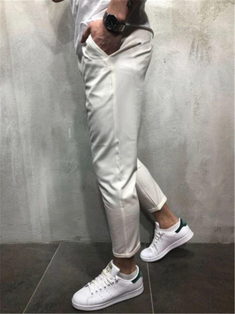 Men Pants Hip Hop Harem Joggers Pants Male Two pockets Pencil Pants Trousers Mens Joggers Solid Shrink Ankle Pants Sweatpants 
Men Pants Hip Hop Harem Joggers Pants Male Two pockets Pencil Pants Trousers Mens Joggers Solid Shrink Ankle Pants Sweatpants