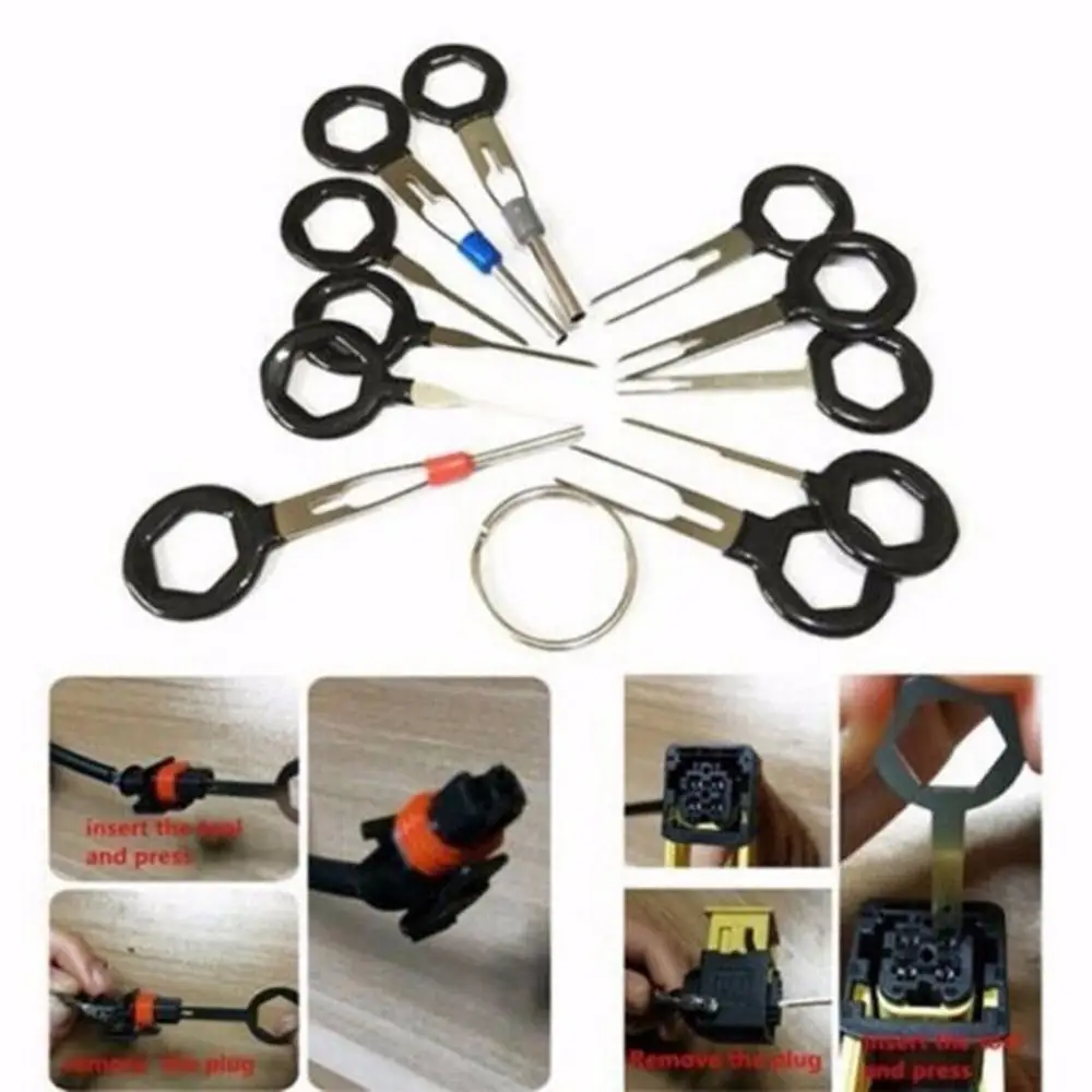 41-pin retractor for car plug terminal removal tool Plastic+Stainless Steel Plug terminal removal tool Needle ejector 41 pcs
41-pin retractor for car plug terminal removal tool Plastic+Stainless Steel Plug terminal removal tool Needle ejector 41 pcs