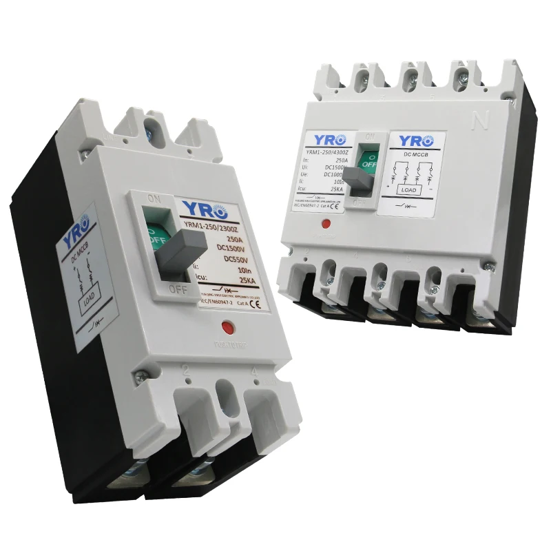 DC MCCB Breaker Switch 1000V 100A 125A 160A 250A DC Moulded Case Circuit Breaker
DC MCCB Breaker Switch 1000V 100A 125A 160A 250A DC Moulded Case Circuit Breaker