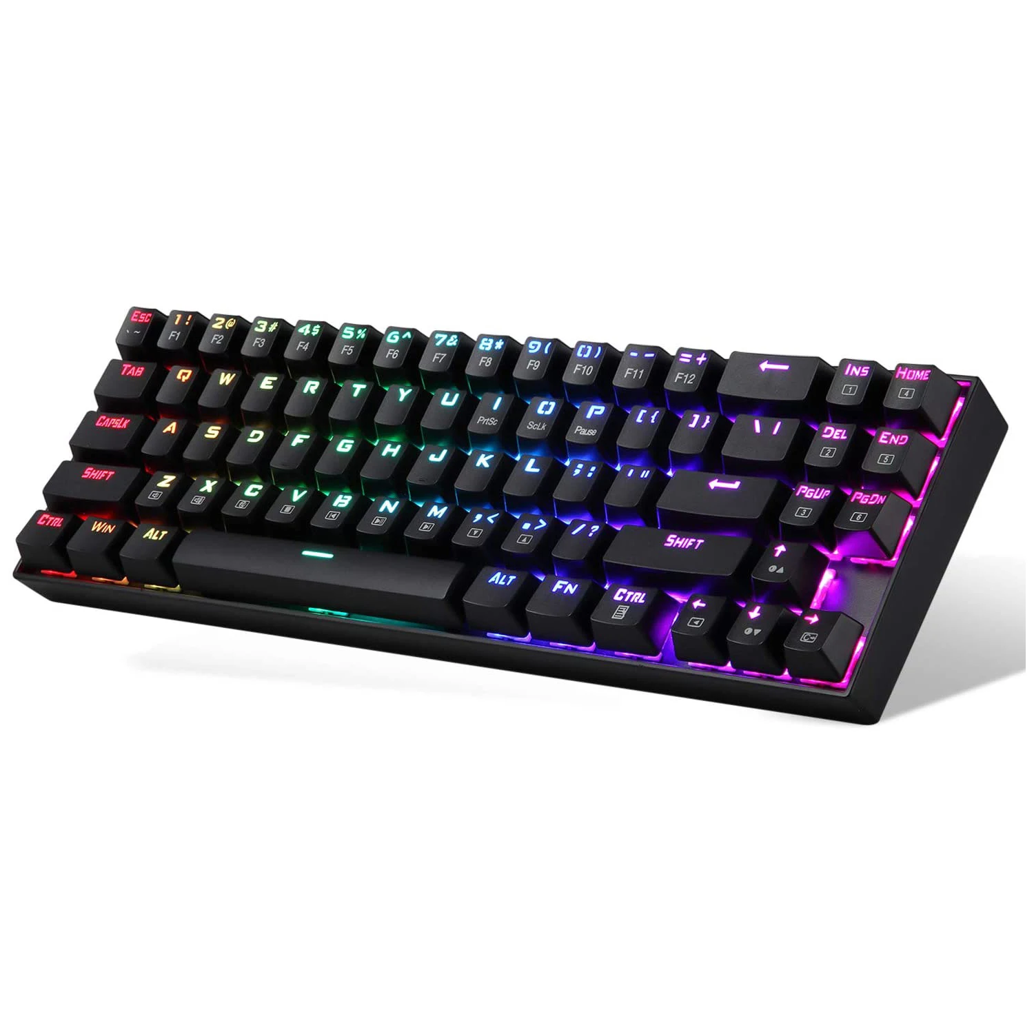 Redragon Wireless Mechanical Gaming Keyboard 60% Compact 70 Key RGB BacklitComputer KeyboardwithRedSwitches for WindowsPC Gamers
Redragon Wireless Mechanical Gaming Keyboard 60% Compact 70 Key RGB BacklitComputer KeyboardwithRedSwitches for WindowsPC Gamers