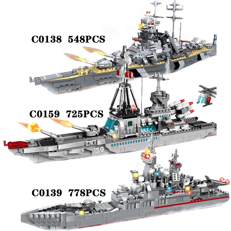 778PCS Building Blocks Children Toys Military Army with Big Boat WW2 Military Army Blocks Bricks toy Birthday Gift Children 2020
778PCS Building Blocks Children Toys Military Army with Big Boat WW2 Military Army Blocks Bricks toy Birthday Gift Children 2020
