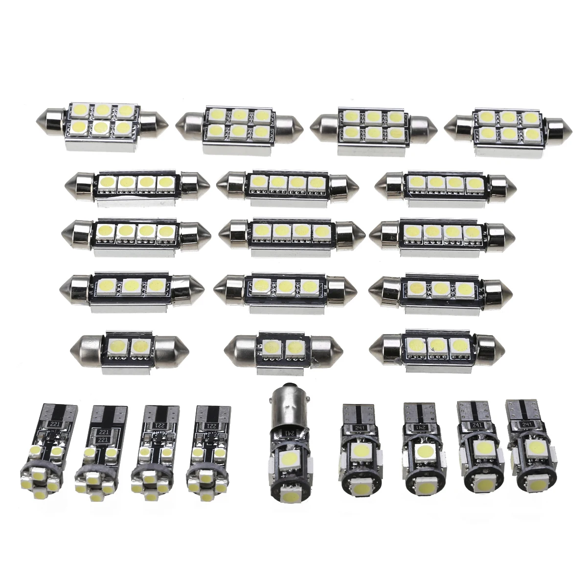 25 шт. 12V T10 BA9S 5050 гирлянда светильник Светодиодные лампы для освещения салона автомобиля светильник s лампы противотуманных фар комплект для ...
25 шт. 12V T10 BA9S 5050 гирлянда светильник Светодиодные лампы для освещения салона автомобиля светильник s лампы противотуманных фар комплект для ...