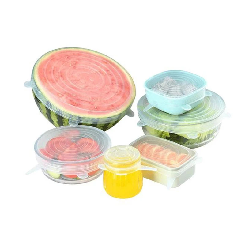 6 Pcs/Set Food Silicone Cover Kitchen Universal Silicone Lids Cookware Bowl Pot Lid Reusable Food Grade Kitchen Food Cover
6 Pcs/Set Food Silicone Cover Kitchen Universal Silicone Lids Cookware Bowl Pot Lid Reusable Food Grade Kitchen Food Cover