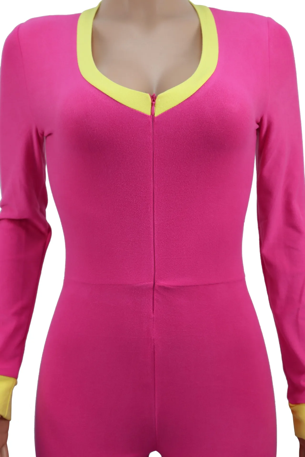 Plus Size Sexy Jumpsuit Bodycon High Street V-Neck Zipper Patchwork Thermal Slim Body Long Sleeve Color Rompers Streetwear Femme
Plus Size Sexy Jumpsuit Bodycon High Street V-Neck Zipper Patchwork Thermal Slim Body Long Sleeve Color Rompers Streetwear Femme
