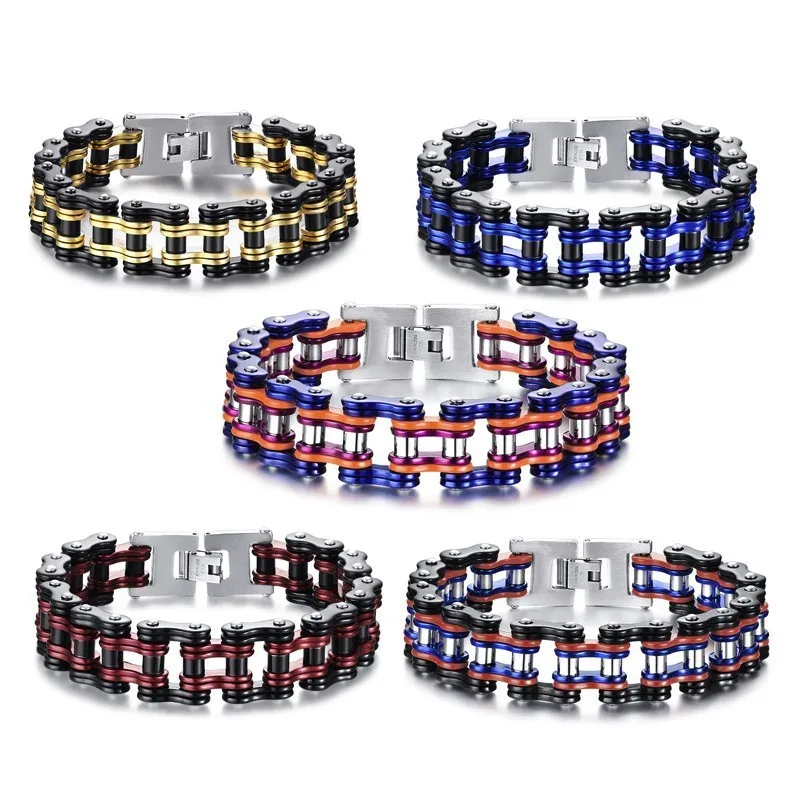 Men Heavy Sturdy Bike Chain Bracelet for Mens 15mm Wide Stainless Steel Thick Motorcycle Chain Bracelets Wristband
Men Heavy Sturdy Bike Chain Bracelet for Mens 15mm Wide Stainless Steel Thick Motorcycle Chain Bracelets Wristband
