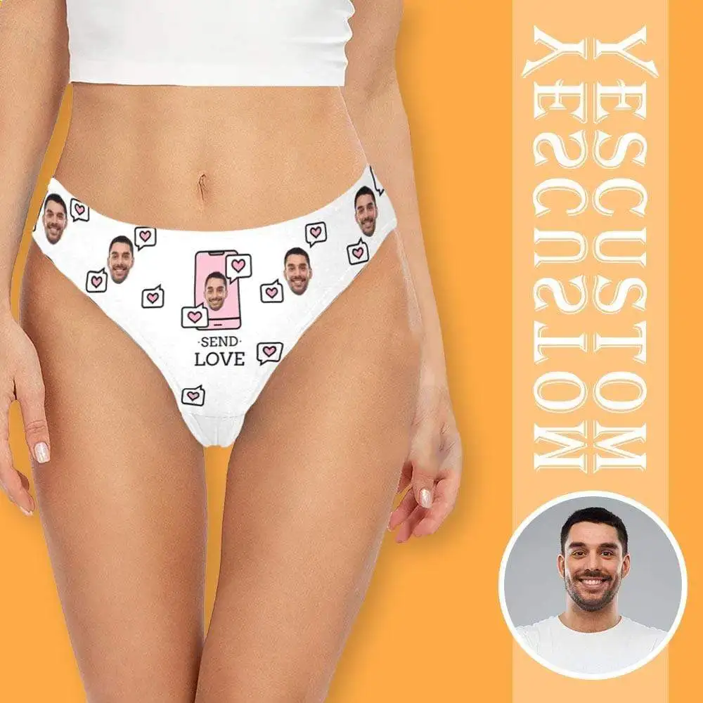 YesCustom Face Our Love Story Women's Classic Thong Underwear V-String Panties Briefs Personalized Anniversary Birthday Gifts
YesCustom Face Our Love Story Women's Classic Thong Underwear V-String Panties Briefs Personalized Anniversary Birthday Gifts