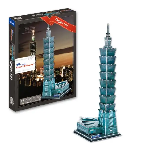 Taipei 101 China Taiwan Edifice Building 3D Paper DIY Jigsaw Puzzle Model Educational Toy Kits Children Boy Gift Toy
Taipei 101 China Taiwan Edifice Building 3D Paper DIY Jigsaw Puzzle Model Educational Toy Kits Children Boy Gift Toy