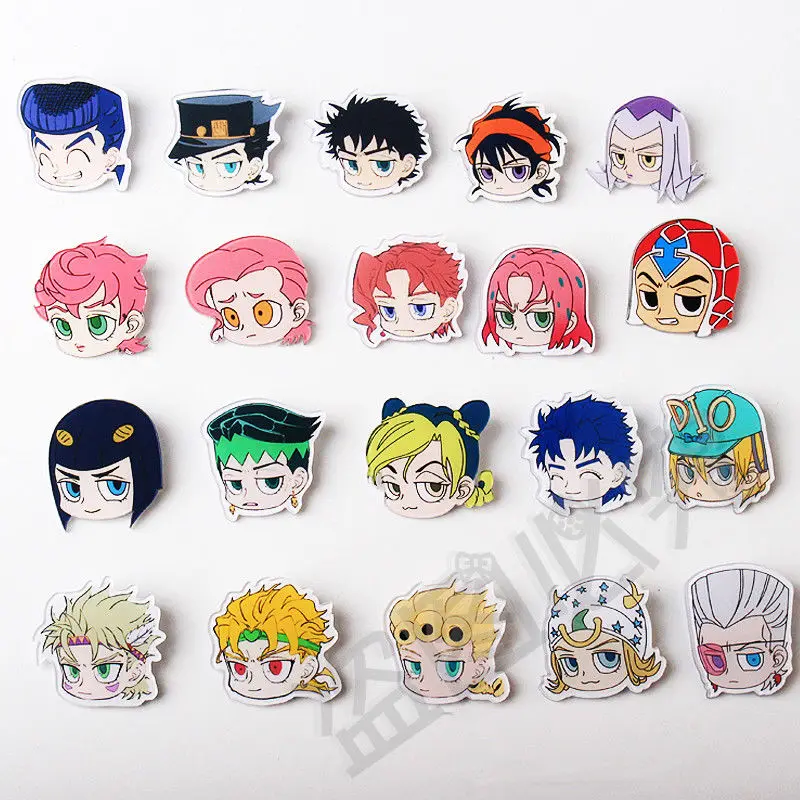 Акриловая брошь в виде головы Джоджо из мультфильма «Невероятные приключения»
Акриловая брошь в виде головы Джоджо из мультфильма «Невероятные приключения»