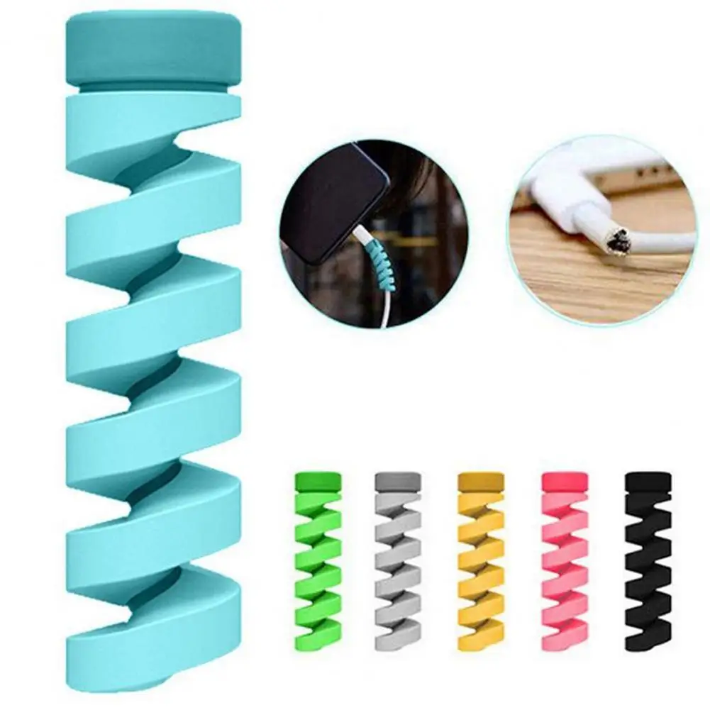 4Pcs Charging Cable Protector Clips Anti-tangle Flexible Durable Spiral Charging Cord Winder
4Pcs Charging Cable Protector Clips Anti-tangle Flexible Durable Spiral Charging Cord Winder