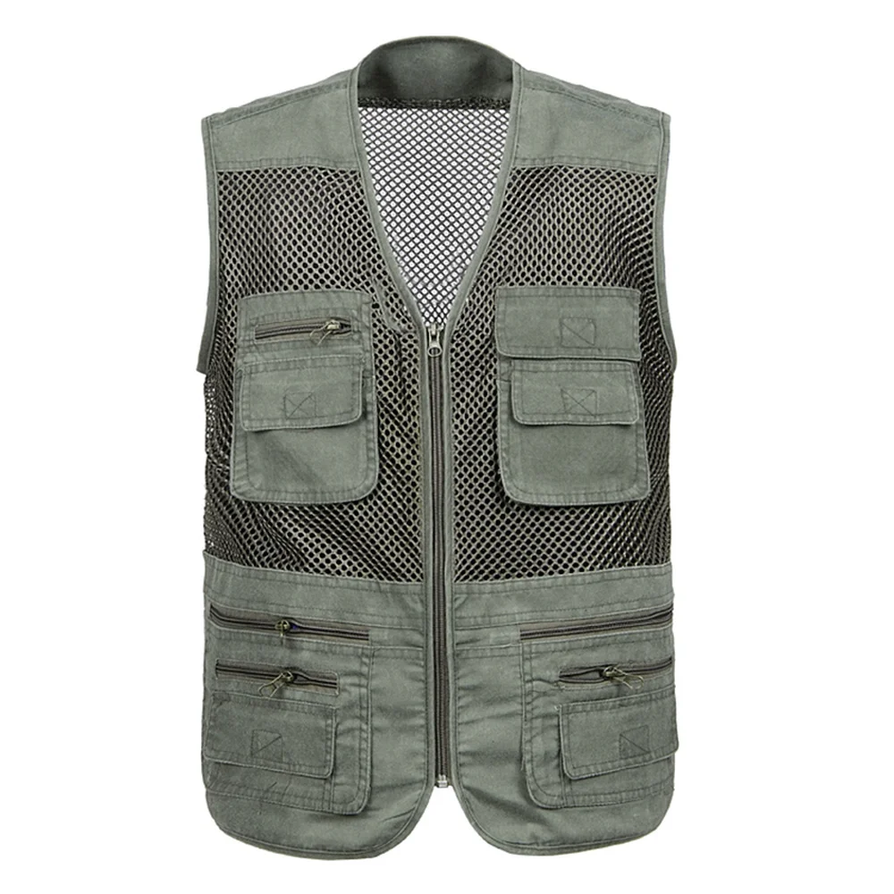 Large Size 2019 Mesh Quick-Drying Vests Male with Many Pockets Mens Breathable Multi-pocket Fishing Vest Work Sleeveless Jacket
Large Size 2019 Mesh Quick-Drying Vests Male with Many Pockets Mens Breathable Multi-pocket Fishing Vest Work Sleeveless Jacket