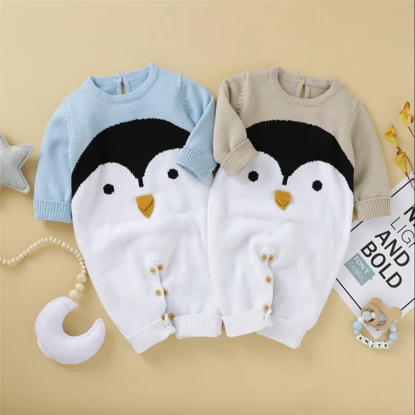 Knitted Baby Romper Jumpsuit Autumn Winter Newborn Baby Clothes Penguin Baby Girl Romper Clothes Boy Romper Jumpsuit Overalls
Knitted Baby Romper Jumpsuit Autumn Winter Newborn Baby Clothes Penguin Baby Girl Romper Clothes Boy Romper Jumpsuit Overalls