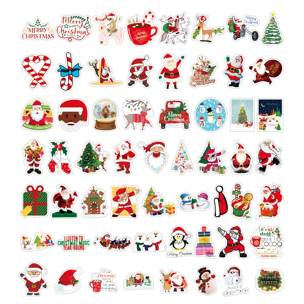 100pcs New Christmas Stickers Deer Santa Claus Snowman Children Gift Decal DIY For Skateboard Luggage Suitcase Sticker Toy
100pcs New Christmas Stickers Deer Santa Claus Snowman Children Gift Decal DIY For Skateboard Luggage Suitcase Sticker Toy