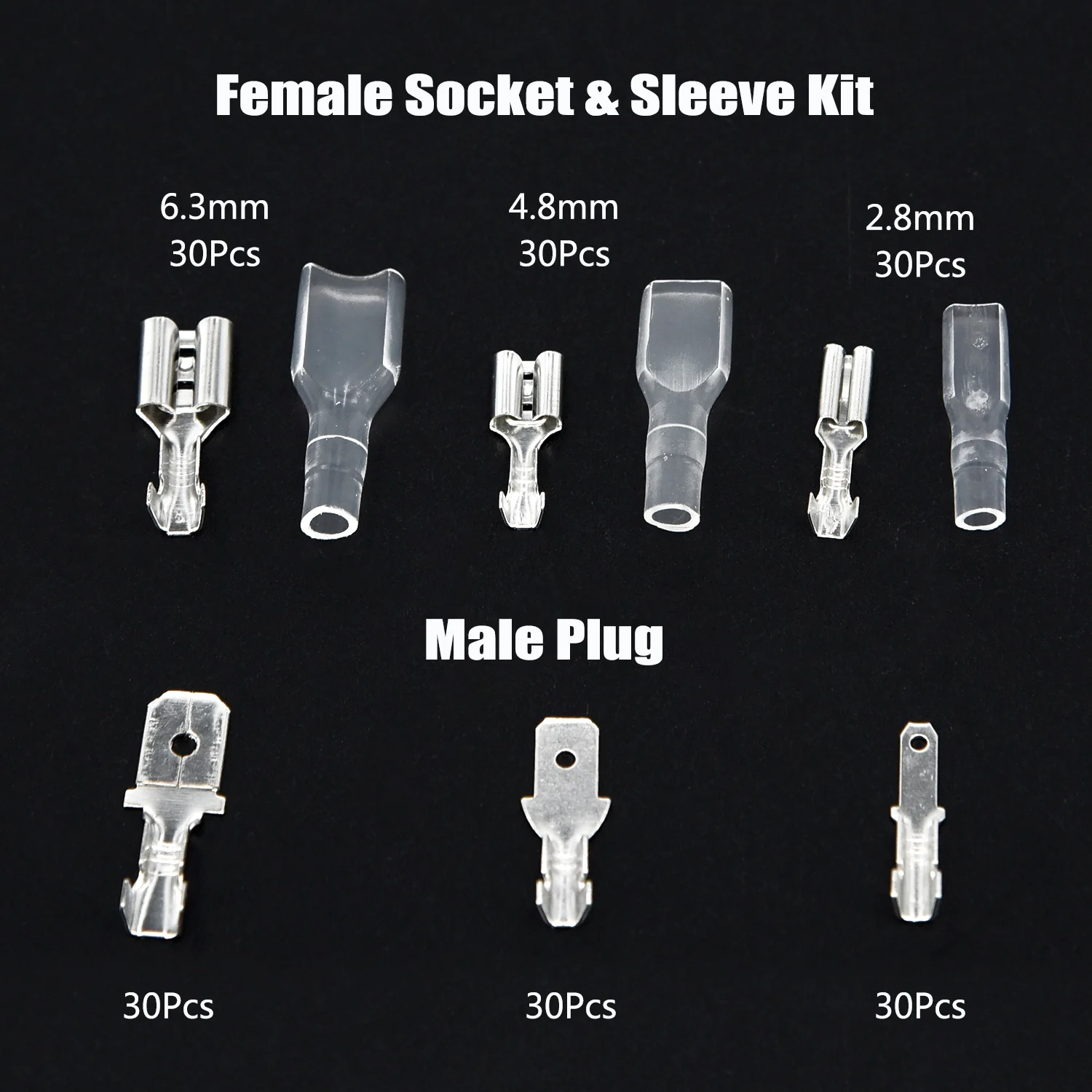 Assortment Spade Crimp Terminal Connector Crimp Connectors Lots Spade Terminal 2.8mm 4.8mm 6.3mm Mixed mixed Wire
Assortment Spade Crimp Terminal Connector Crimp Connectors Lots Spade Terminal 2.8mm 4.8mm 6.3mm Mixed mixed Wire