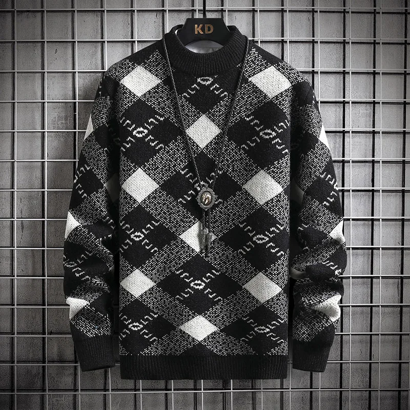 The new men's half-turtleneck thickened cashmere sweater for fall/winter 2021 is in fashion with plaid pullovers
The new men's half-turtleneck thickened cashmere sweater for fall/winter 2021 is in fashion with plaid pullovers