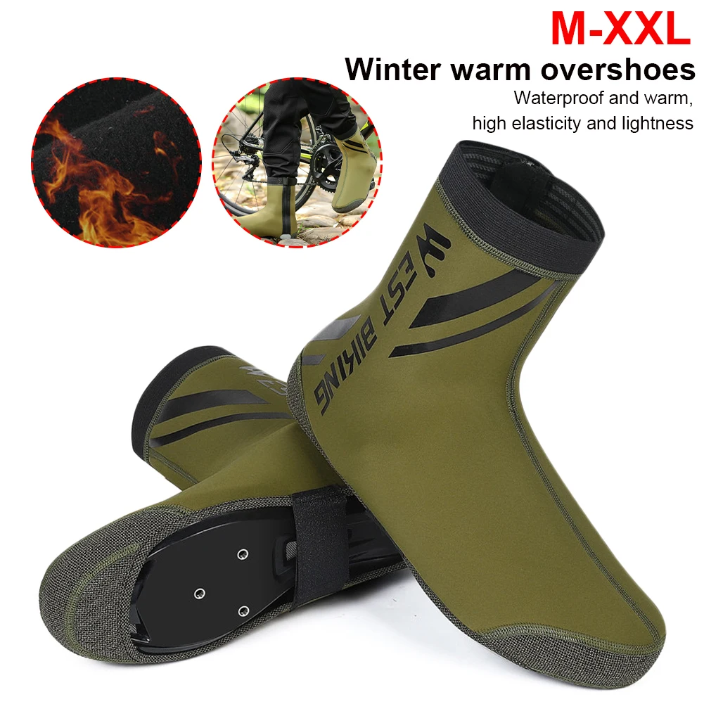 Waterproof Cycling Shoe Cover Thermal Lining Warmer Reflective Bicycle Overshoes Protector MTB Road Bike Riding Boot Cover
Waterproof Cycling Shoe Cover Thermal Lining Warmer Reflective Bicycle Overshoes Protector MTB Road Bike Riding Boot Cover