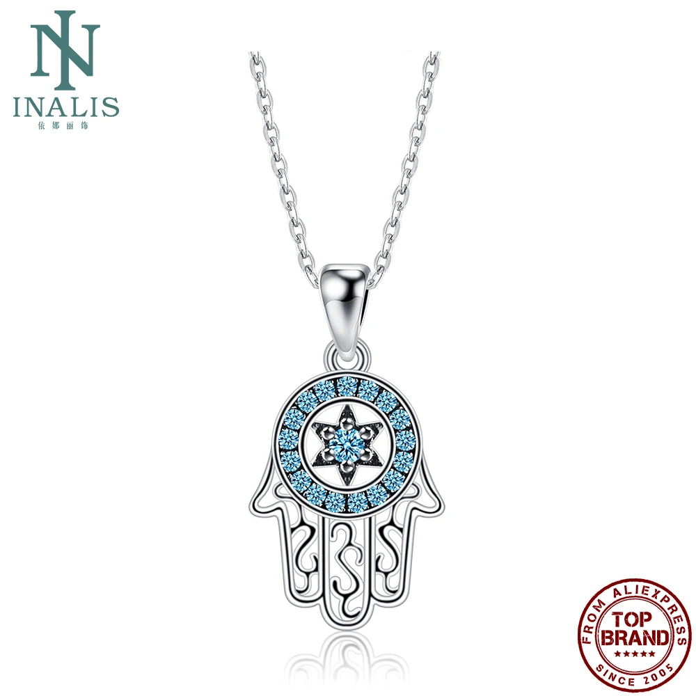 INALIS 925 стерлингового серебра ожерелье для женщин Демон рука кулон ожерелье синий круглый кубический цирконий ювелирные украшения таинстве...
INALIS 925 стерлингового серебра ожерелье для женщин Демон рука кулон ожерелье синий круглый кубический цирконий ювелирные украшения таинстве...