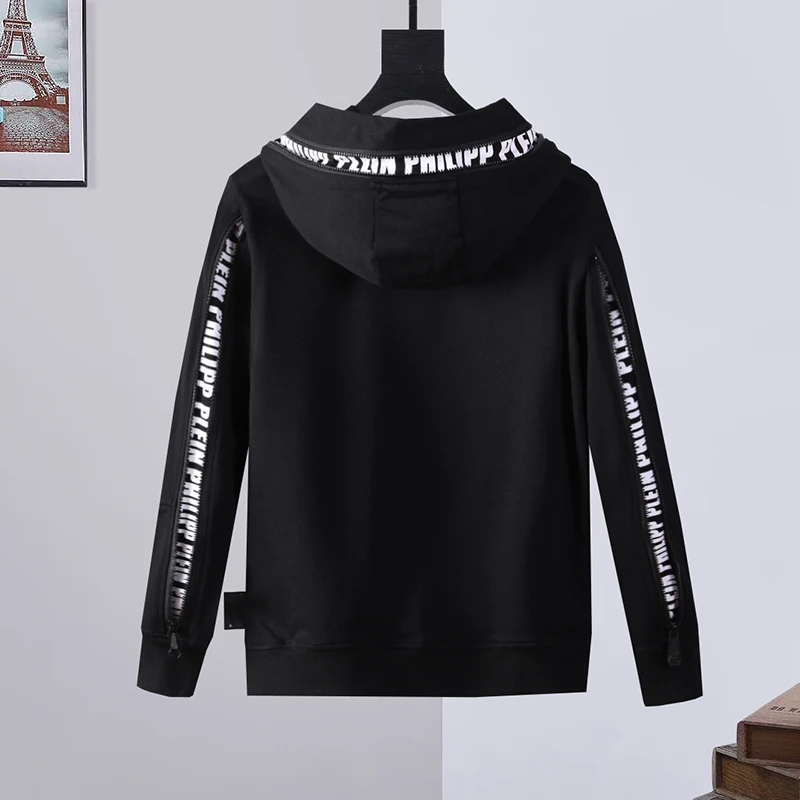 Hooded sweater men's zipper decoration German fashion brand hooded cardigan autumn and winter pure cotton coat black high street
Hooded sweater men's zipper decoration German fashion brand hooded cardigan autumn and winter pure cotton coat black high street