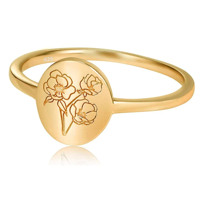 Handmade Flower Ring ,Minimalistic Statement Ring with Botanical Engraved Delicate Personalized Jewelry Gift for Women
Handmade Flower Ring ,Minimalistic Statement Ring with Botanical Engraved Delicate Personalized Jewelry Gift for Women