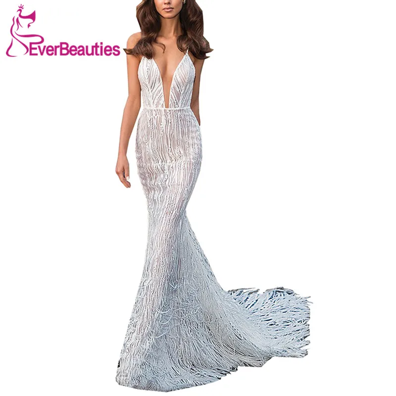 Mermaid Lace Wedding Dress 2020 Sexy V-Neck Robe De Mariee Spaghetti Straps Bridal Wedding Gowns Vestido De Noiva
Mermaid Lace Wedding Dress 2020 Sexy V-Neck Robe De Mariee Spaghetti Straps Bridal Wedding Gowns Vestido De Noiva