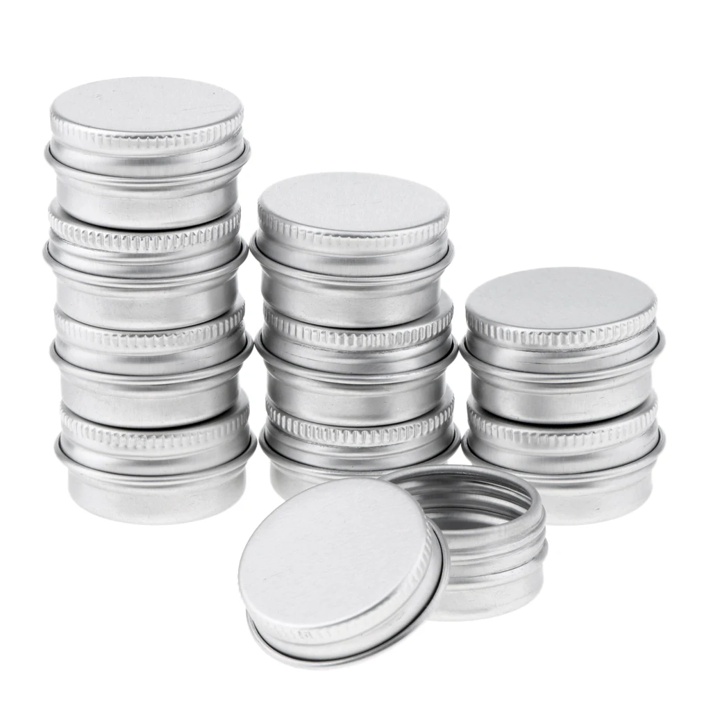 10x Empty Aluminium Cosmetic Pot Jar Tin Container Cream Lip Balm Bottle 5ML
10x Empty Aluminium Cosmetic Pot Jar Tin Container Cream Lip Balm Bottle 5ML
