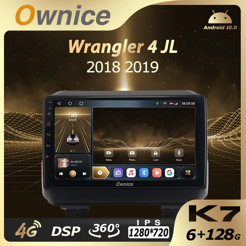 6G+128G Ownice Android 10.0 Car Multimedia Radio for Jeep Wrangler 4 JL 2018 2019 2 Din Audio 4G LTE 360 Quick Charge 1280*720
6G+128G Ownice Android 10.0 Car Multimedia Radio for Jeep Wrangler 4 JL 2018 2019 2 Din Audio 4G LTE 360 Quick Charge 1280*720