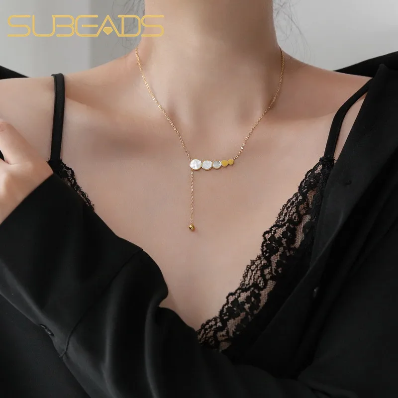 Subeads 925 Sterling Silver White Fritillary Circle Pendant Necklace For Women Girls Clavicle Chain Choker Necklace Jewelry
Subeads 925 Sterling Silver White Fritillary Circle Pendant Necklace For Women Girls Clavicle Chain Choker Necklace Jewelry