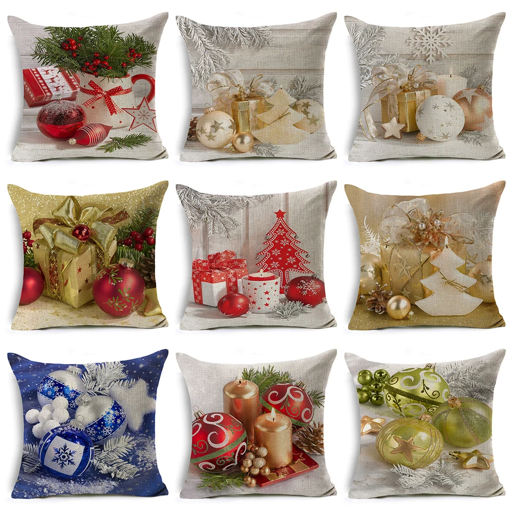 Christmad Decor Throw Pillow Covers Sofa Car Cushion Cover Home Decoration Cotton Linen Bell Candle Pillow Case Gifts Boxes 45cm
Christmad Decor Throw Pillow Covers Sofa Car Cushion Cover Home Decoration Cotton Linen Bell Candle Pillow Case Gifts Boxes 45cm