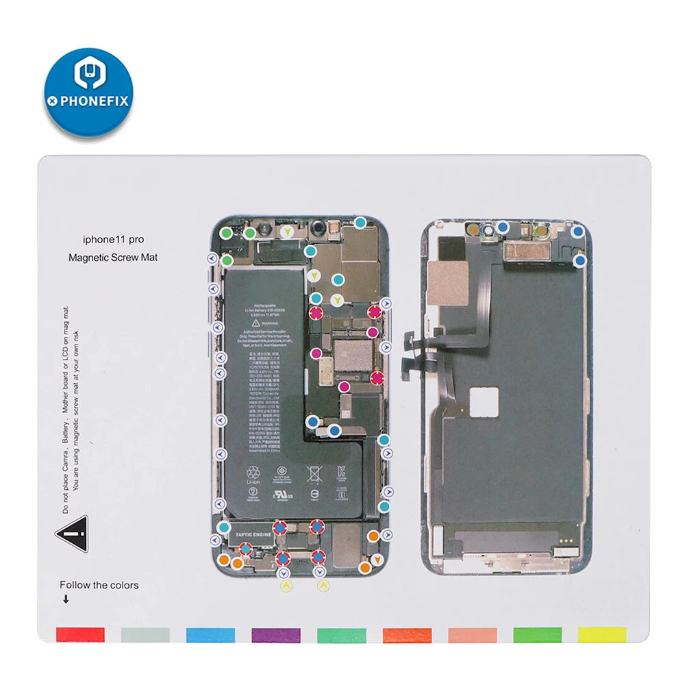 Магнитный коврик с винтами для iPhone 11 Pro Max X XS MAX XR направляющая Рабочая подушка 6S 6SP