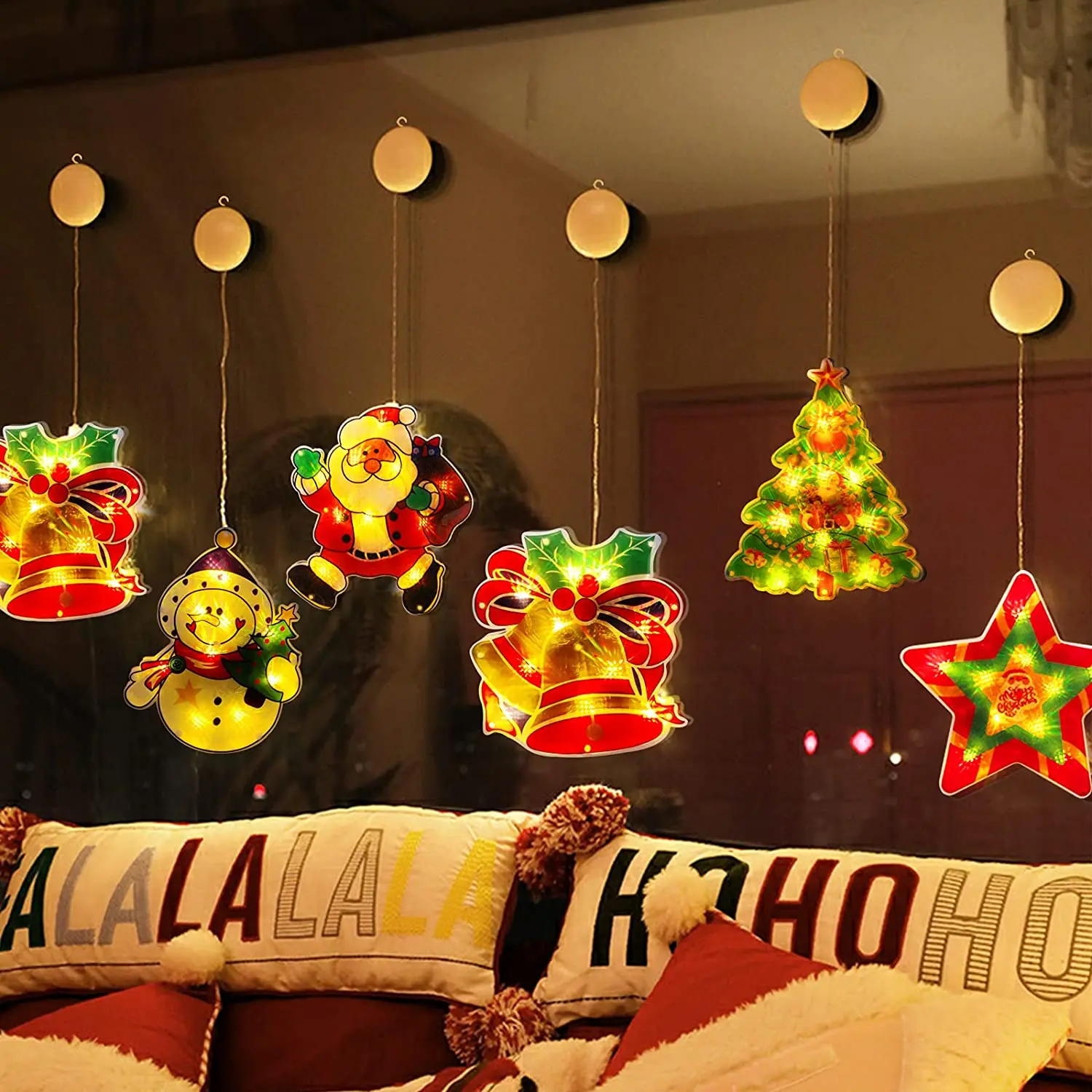 Christmas Window Decor Hanging Lights LED Xmas Tree Sucker Lamp Battery Powered Indoor Home Festival Party Fairy Ornaments
Christmas Window Decor Hanging Lights LED Xmas Tree Sucker Lamp Battery Powered Indoor Home Festival Party Fairy Ornaments