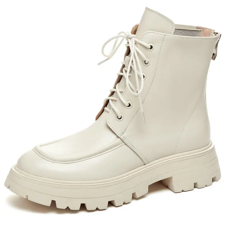 Autumn Winter Genuine Leather Women Ankle Boots Punk Motorcycle Boots Party Shoes Woman lace up Female Short Boots size 40 41
Autumn Winter Genuine Leather Women Ankle Boots Punk Motorcycle Boots Party Shoes Woman lace up Female Short Boots size 40 41