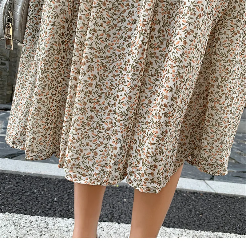 Print Floral Women Dress Spring Summer 2020 New Beach Chiffon Dress Female Long Flare Sleeve Mid Waist Mid-Calf Dress Lady M376
Print Floral Women Dress Spring Summer 2020 New Beach Chiffon Dress Female Long Flare Sleeve Mid Waist Mid-Calf Dress Lady M376