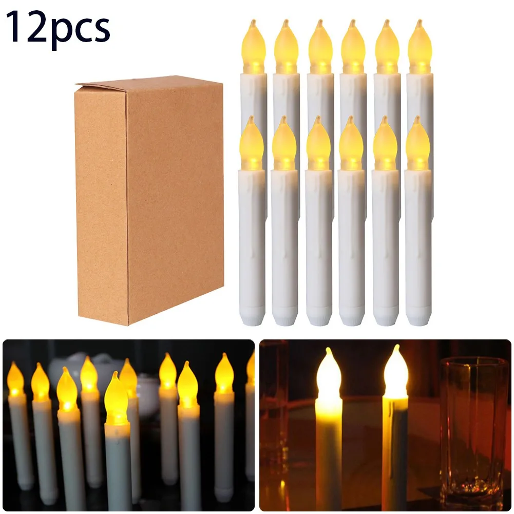 Yellow Flameless LED Candles With Batteries Light Flickering Remote Romantic Party Dinner Christmas Home Decoration New Year
Yellow Flameless LED Candles With Batteries Light Flickering Remote Romantic Party Dinner Christmas Home Decoration New Year