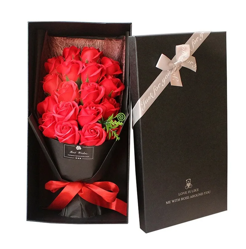 Decoration Creative 18 Soap Roses Bouquet Gift Box Necklace Jewelry Box Handicrafts Mother's Day Romantic Valentine's Day Gifts
Decoration Creative 18 Soap Roses Bouquet Gift Box Necklace Jewelry Box Handicrafts Mother's Day Romantic Valentine's Day Gifts
